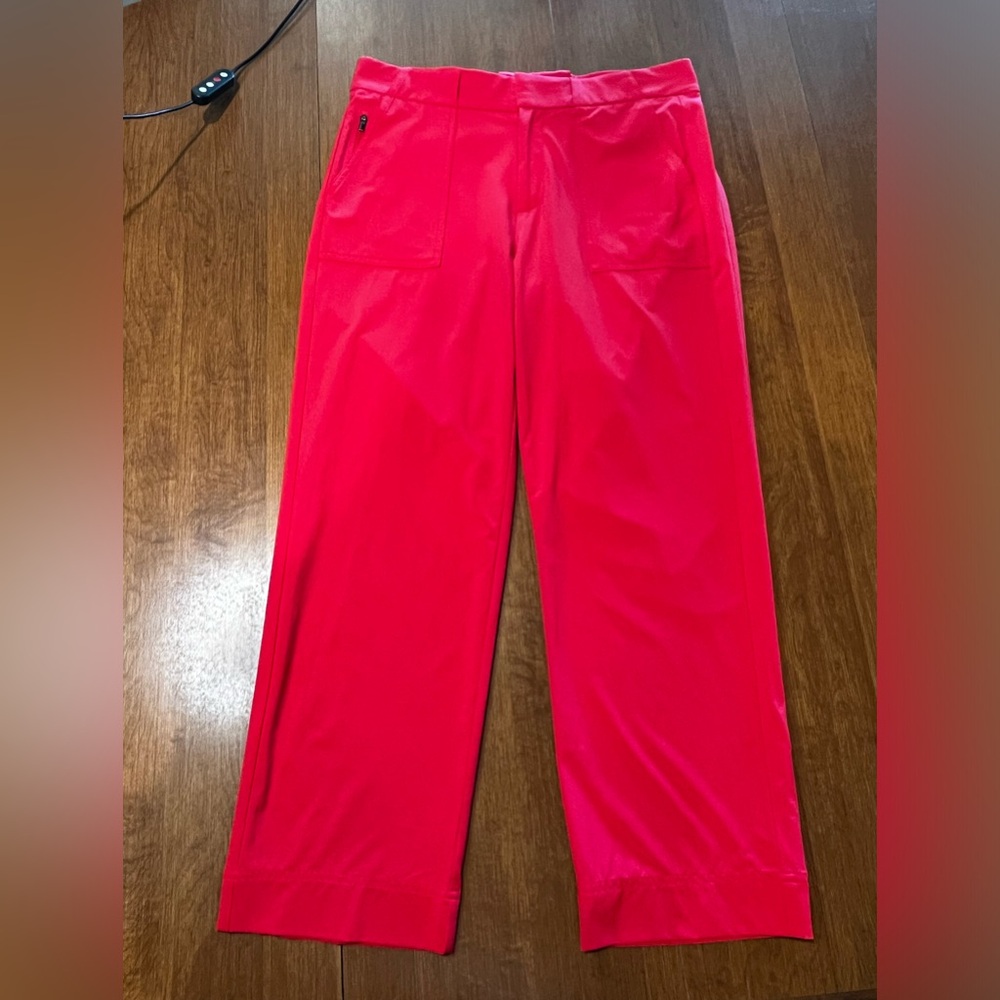 Athletea Tribeca Crop Pant in Red size 6 - Picture 4 of 12